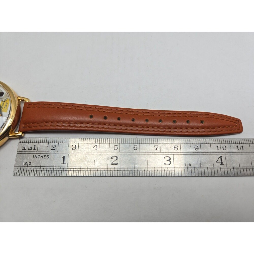 Whimsical Gifts Book Lover 3D Watch Gold Tone Quartz Leather USA New Battery - Picture 8 of 12